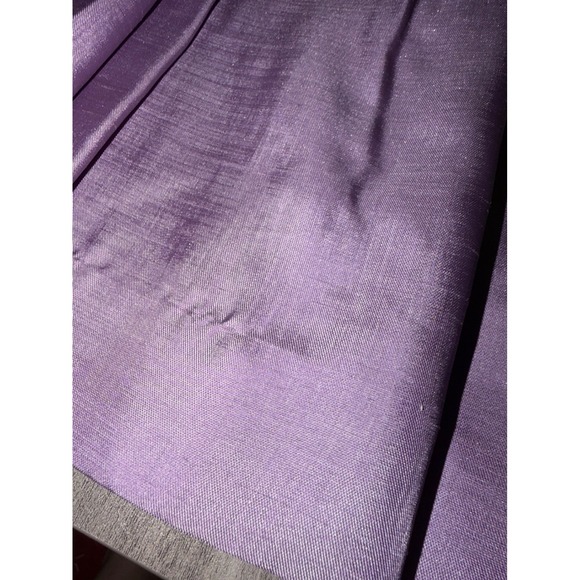 Vintage Joan Sparks for Daniel Barrett Purple Midi Dress 80s ILGWU Made USA G2 - Picture 10 of 13